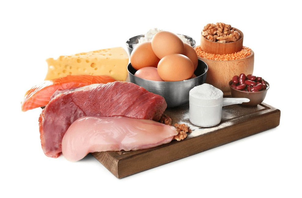 Proteinen produktuak Ketoko Dietarako Keto Probiotix erabiltzen denean